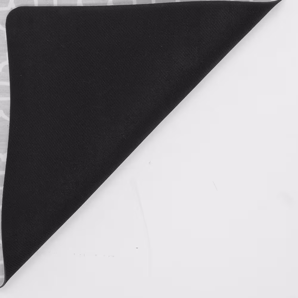 StyleWell Micro Elegance Indigo Clover 18 in. x 48 in. Kitchen Mat