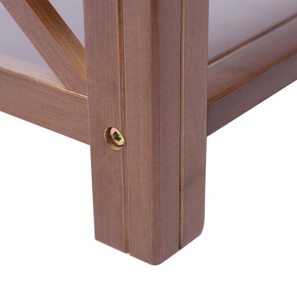 None 39.76 in. H 20-Pair 6-Tire Bamboo Shoe Rack