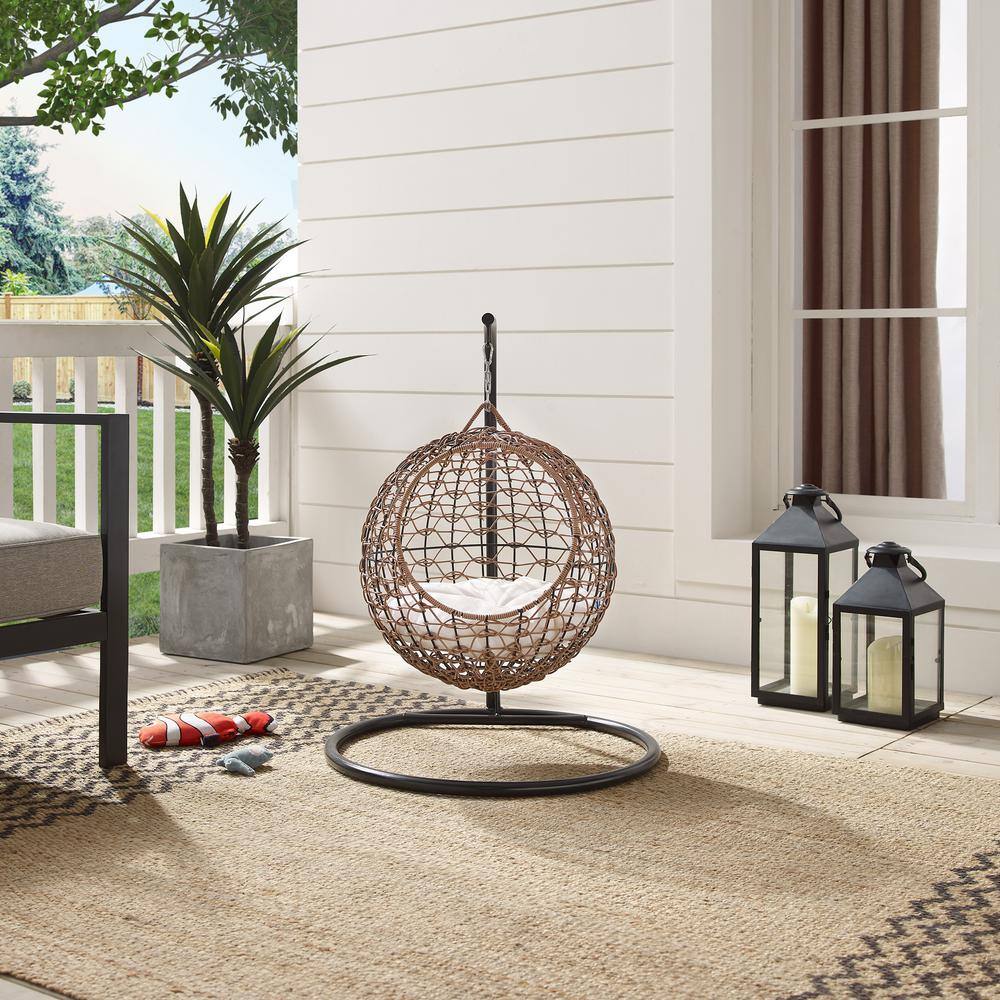 None Nala Medium Brown Hanging Egg Cat Condo Bed