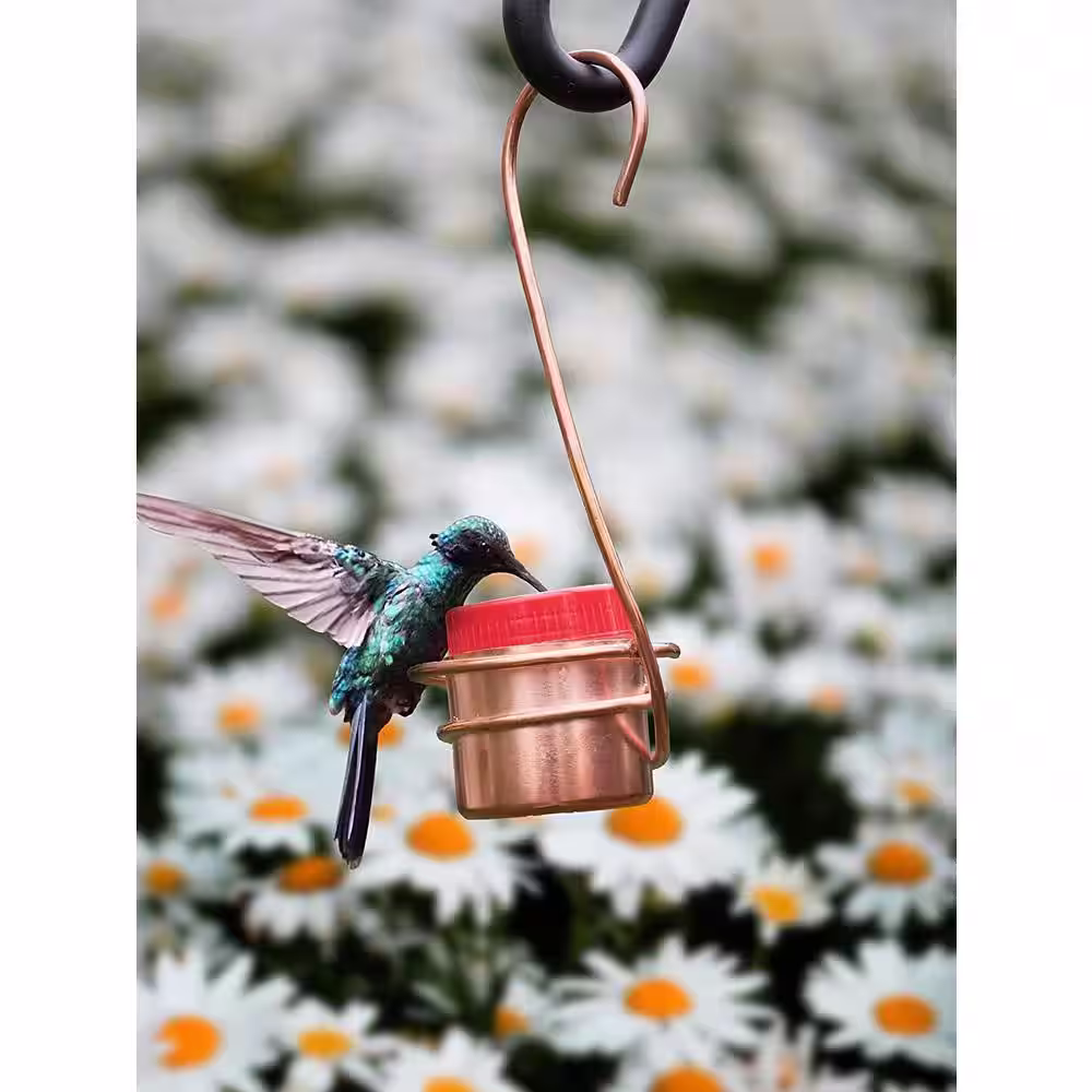 Monarch Abode Monarch Pure Copper Handcrafted Single Hummingbird Feeder