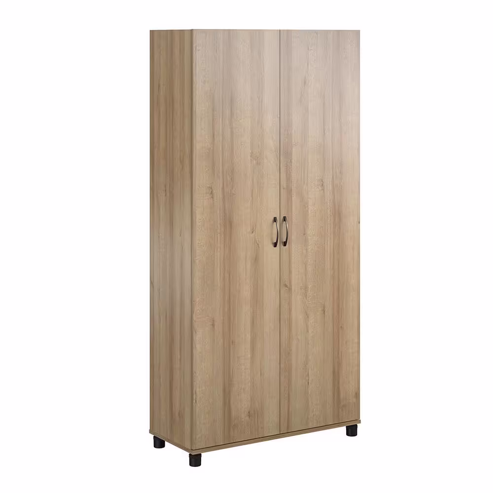 None Lory Framed 24 in. Utility Cabinet, White, Wood Closet System