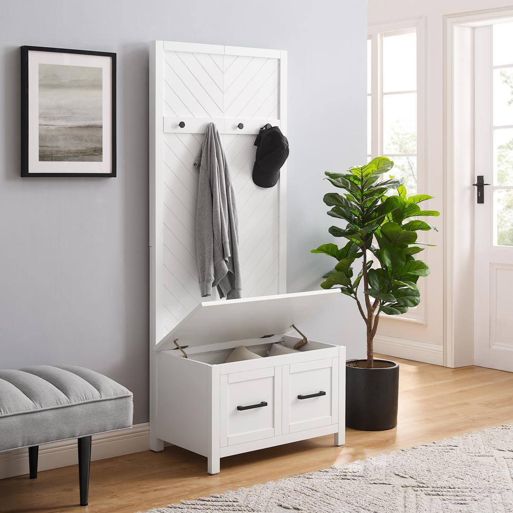 CROSLEY FURNITURE Kayce White Hall Tree