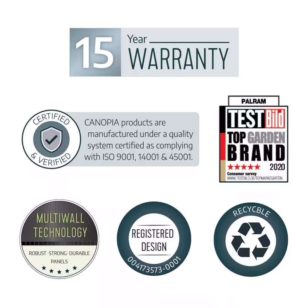 CANOPIA by PALRAM Yukon 11 ft. x 13 ft. Dark Gray Garage Shed