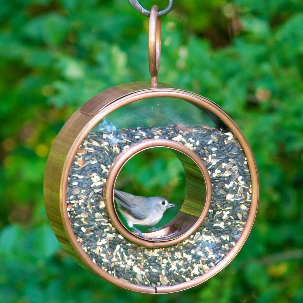 Good Directions Just in Time Fly-Thru Copper Bird Feeder