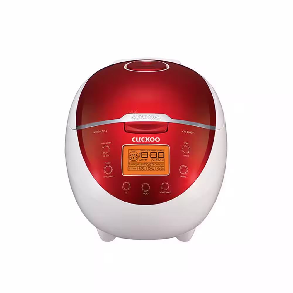 Cuckoo 6-Cup Red and White Micom Rice Cooker