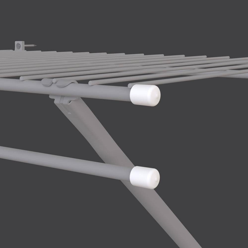 ClosetMaid White Plastic Large End Caps (1000-Pack)