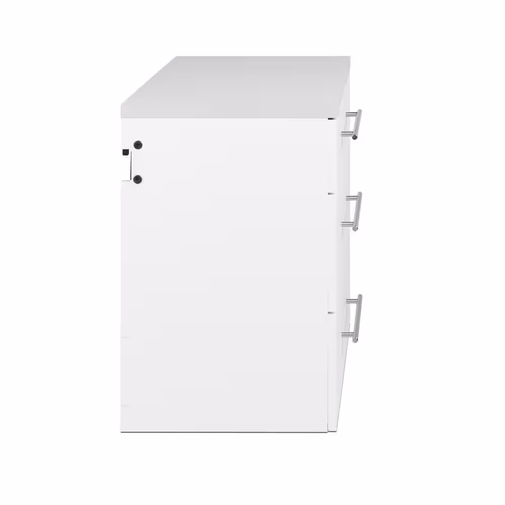 Prepac HangUps Collection 30 in. W x 24 in. H x 16 in. D Wood Wall Mounted Garage Cabinet in White