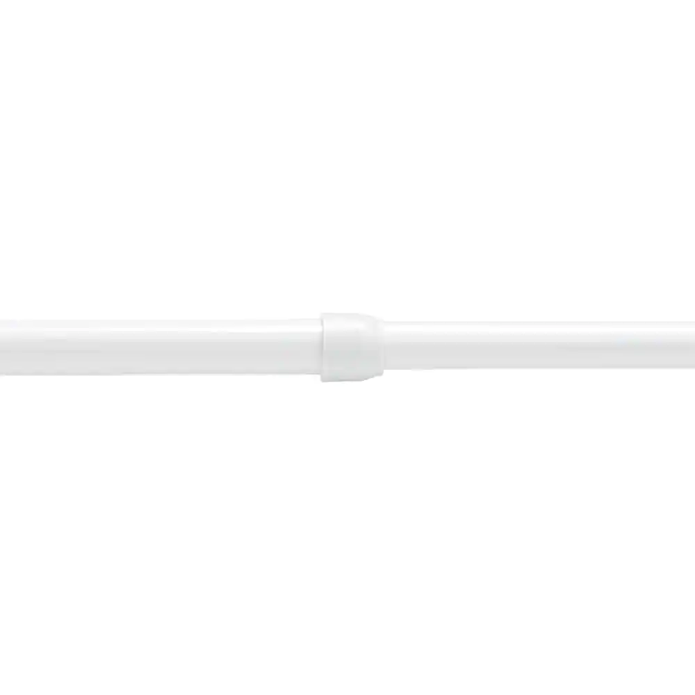 None 28 in. - 48 in. Tension Curtain Rod in White