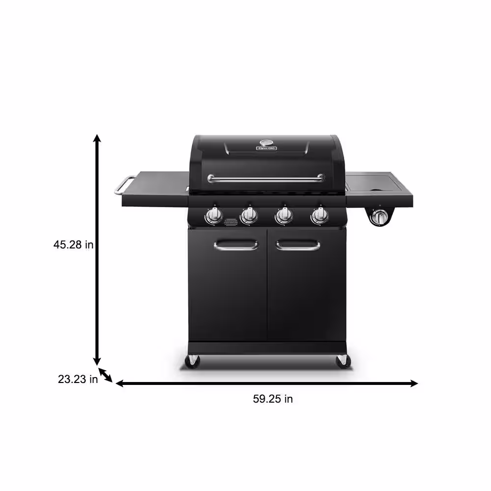Dyna-Glo Premier 4-Burner Propane Gas Grill in Black