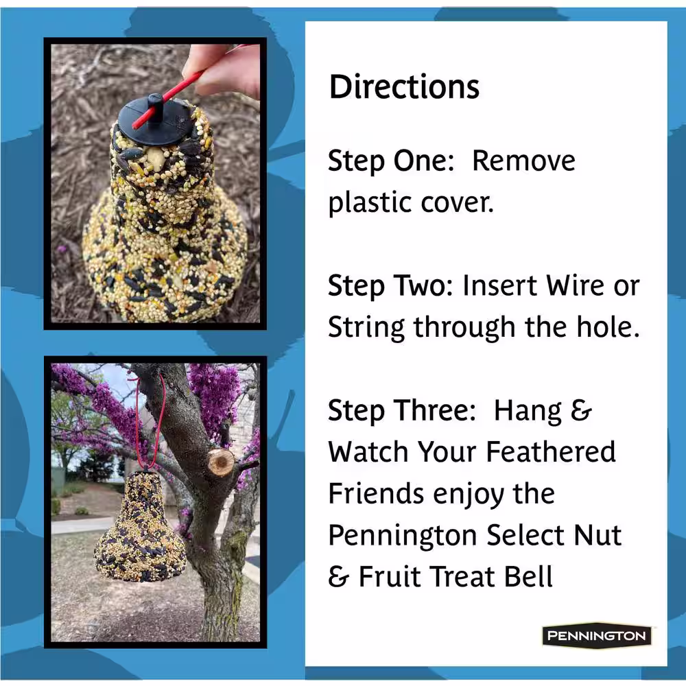 Pennington 15 oz. Premium Fruit and Nut Bell Bird Treats