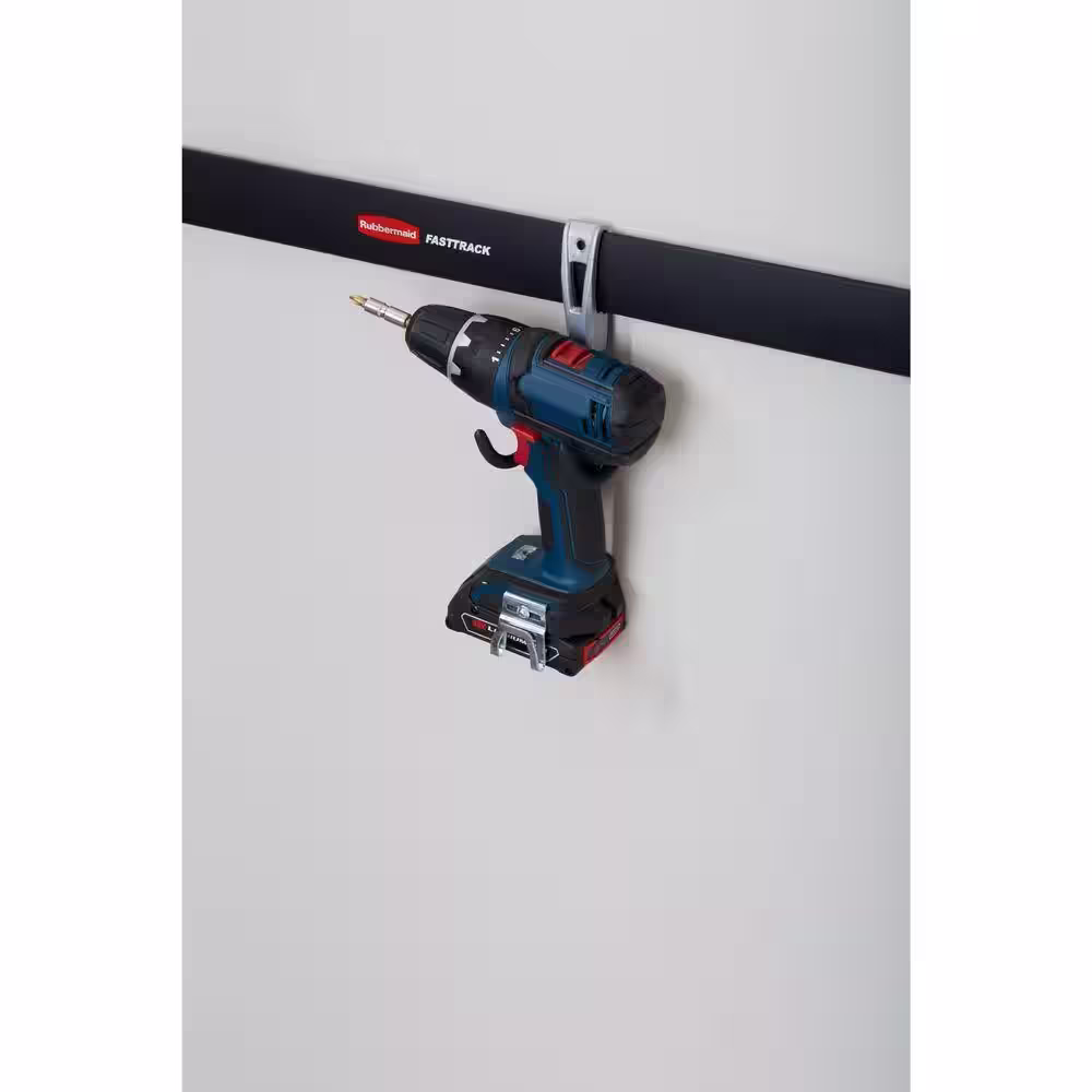 Rubbermaid FastTrack Garage Silver Metallic Compact Hook