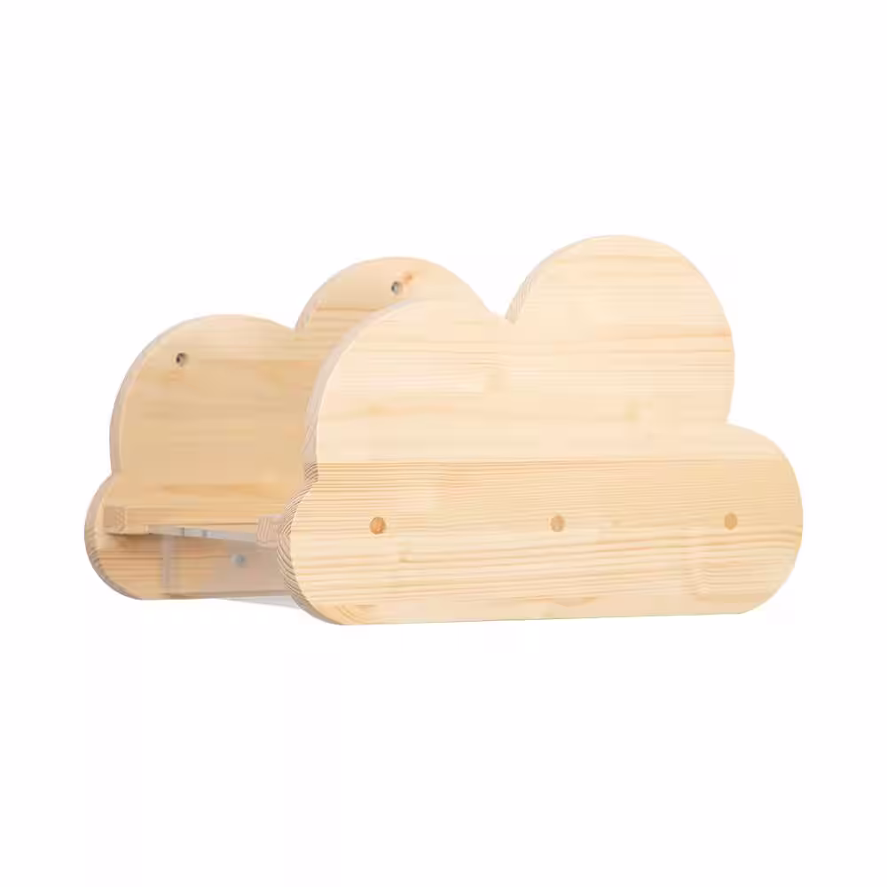 AndMakers MYZOO MOKU Cloud-Shaped Wall Mounted Cat Shelves Solid Wood with Acrylic Plate Furniture Cover