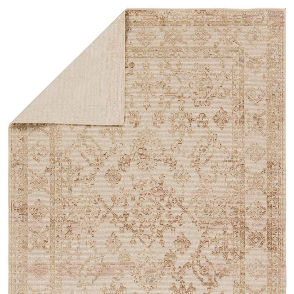None Vibe Salerno Gold/Ivory 5 ft. x 8 ft. Medallion Polypropylene Indoor/Outdoor Area Rug