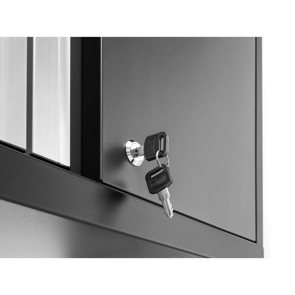 NewAge Products Bold Series 186 in. W x 76.75 in. H x 18 in. D 24-Gauge Steel Garage Cabinet Set in Gray (12-Piece)