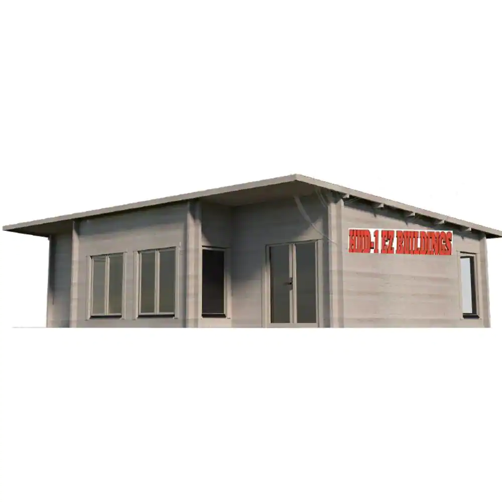 Hud-1 EZ Buildings Norse 20 ft. x 32 ft. Log Cabin Pool Garden House D.I.Y. Building Kit