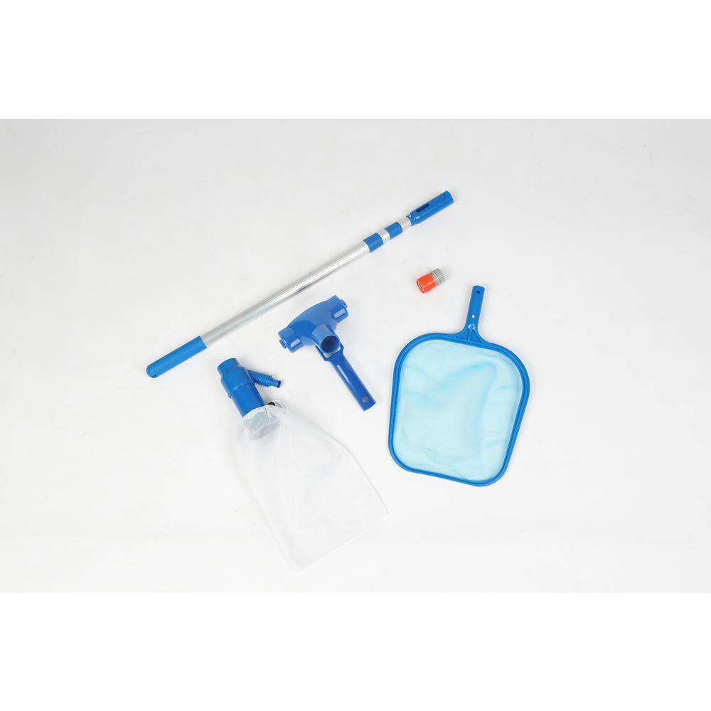 Sunneday Bluebay 18 ft. 52 in. Round Soft-Sided Pool Grey/Tan Tubing