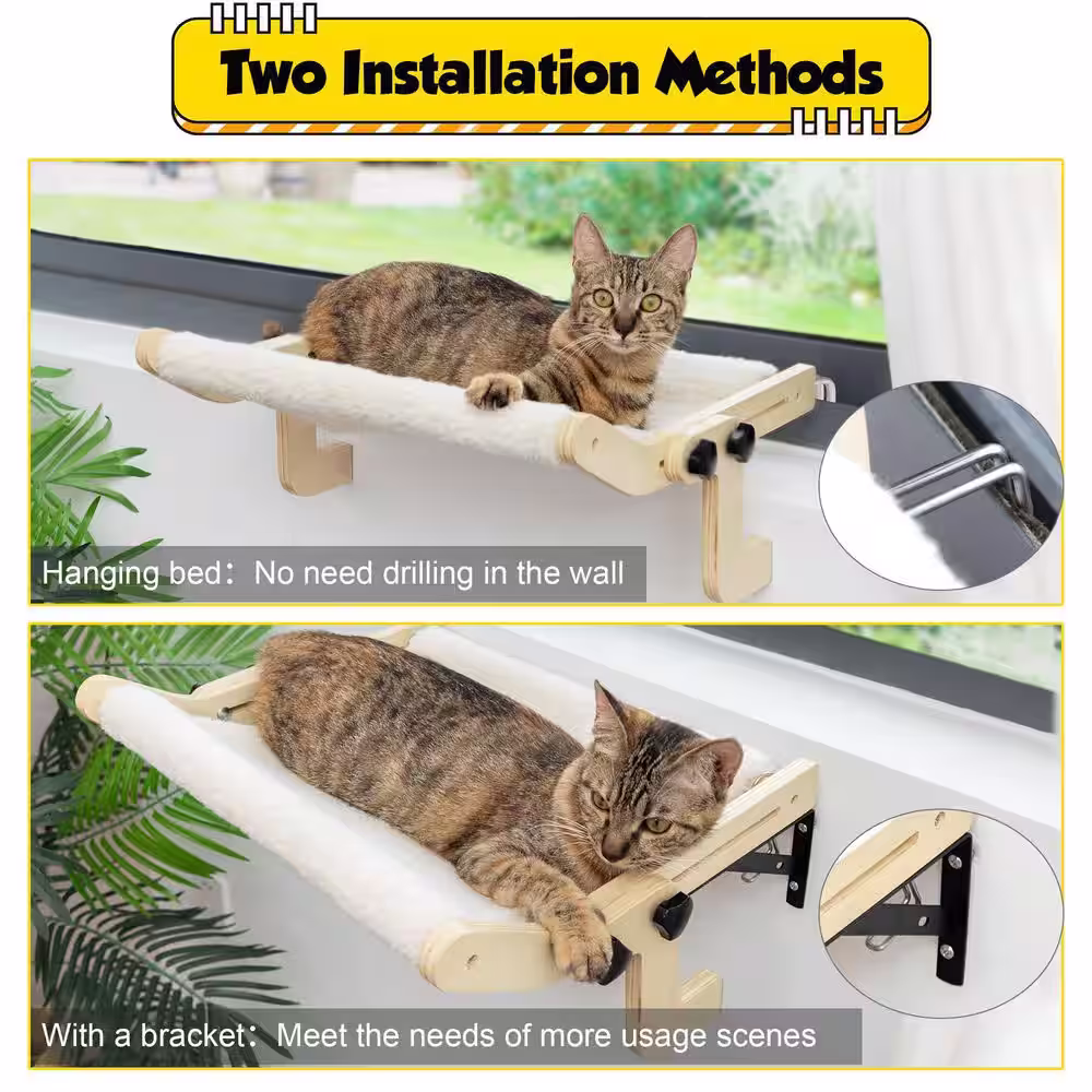 COZIWOW Cat Window Perch Bed Adjustable Distance