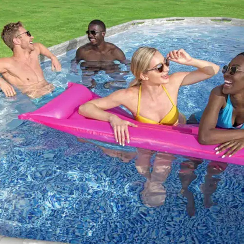 Bestway Power Steel Swim Vista 18 ft. x 9 ft. x 4 ft. Oval 48 in. Deep Steel Frame Pool Set