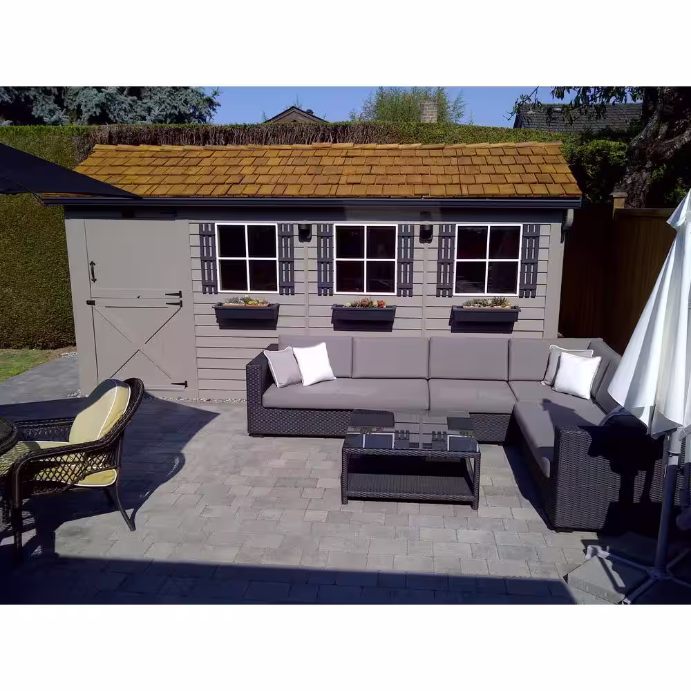 Cedarshed Boathouse 16 ft. x 8 ft. Western Red Cedar Garden Shed