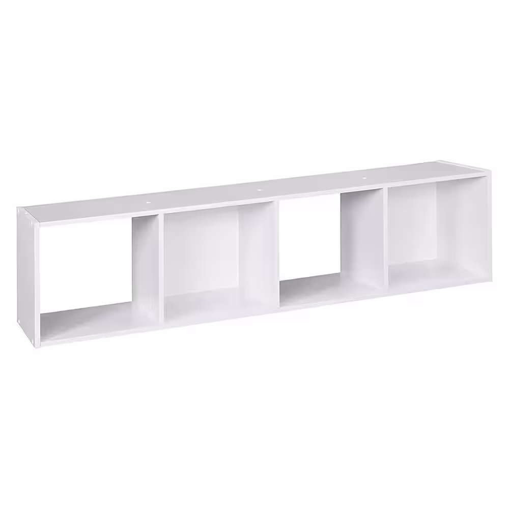 ClosetMaid Home Stackable 4-Cube Cubicals Organizer Storage, White (3-Pack)