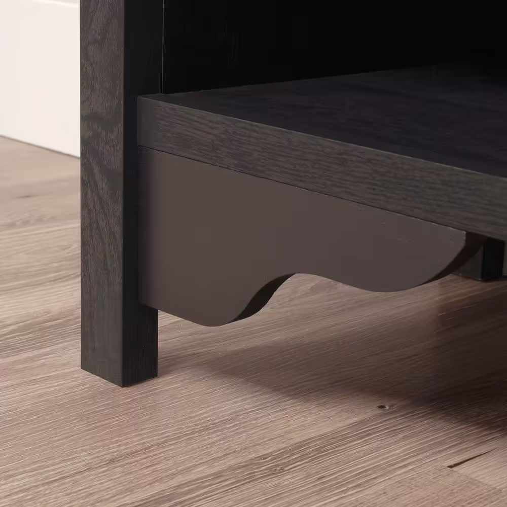 SAUDER Dawson Trail 69.016 in. Raven Oak 5 Shelf Accent Bookcase with Adjustable Shelves