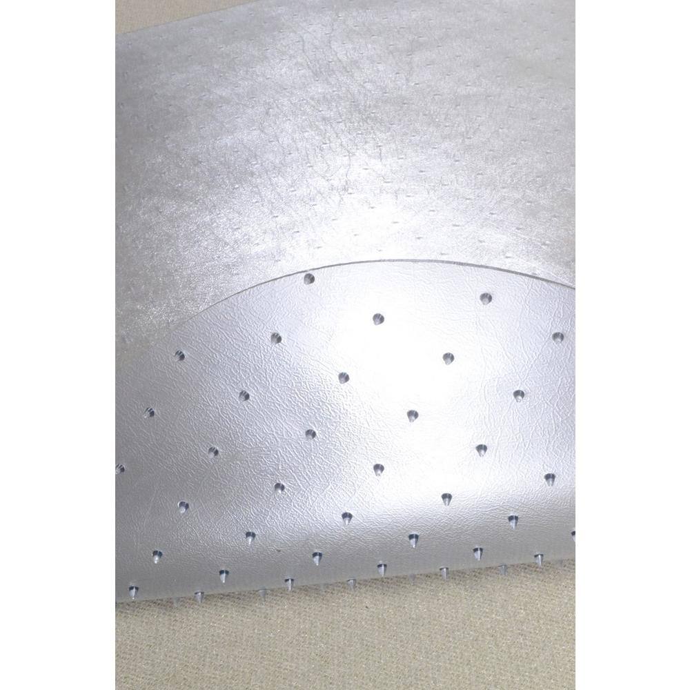 Dimex Evolve Modern Shape 45 in. x 60 in. Clear Rectangle Office Chair Mat for Low Pile Carpet