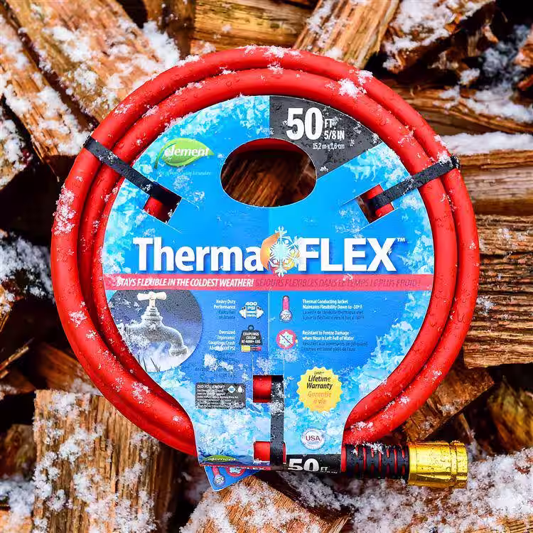 Element ThermaFlex 5/8 in. x 50 ft. Heavy Duty Cold Weather Water Hose