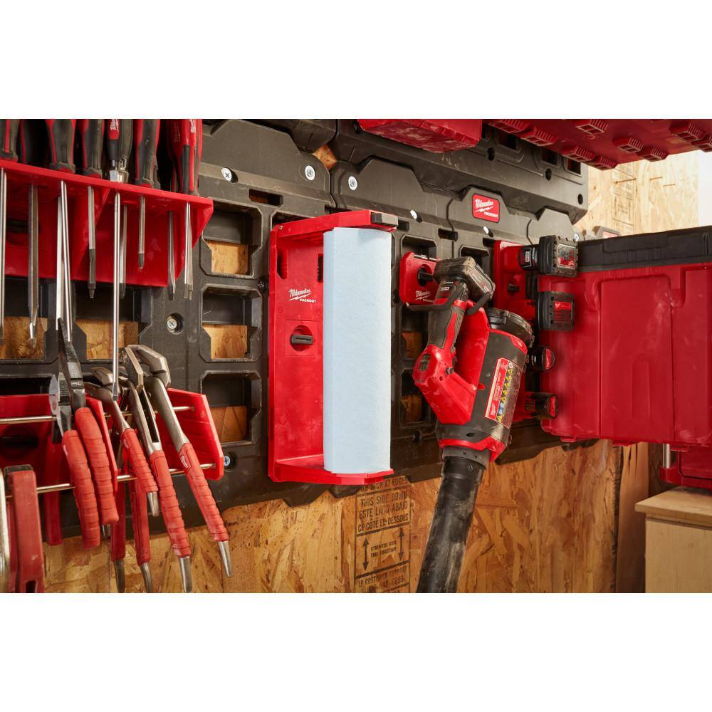 Milwaukee Packout Roll Holder with Packout Large Wall Plate
