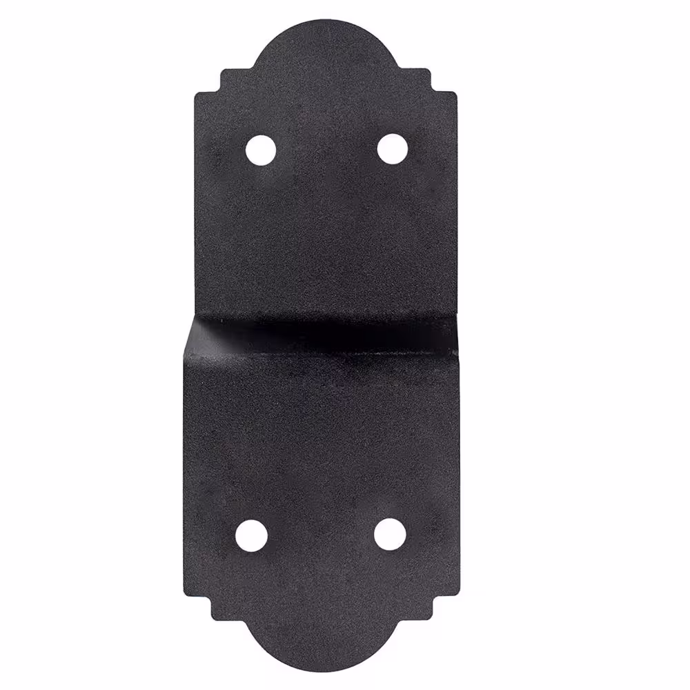 Simpson Strong-Tie Outdoor Accents Mission Collection 5 in. ZMAX, Black Powder-Coated Deck Joist Tie for 2x Actual Rough Lumber