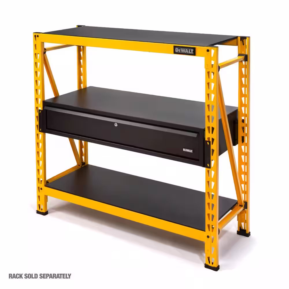 DEWALT 1-Drawer Storage/Worktop Add-On Kit for 4 ft. Industrial Storage Rack