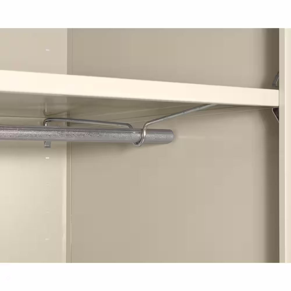 Sandusky Elite Series ( 36 in. W x 72 in. H x 24 in. D ) Welded Steel Wardrobe Freestanding Cabinet in Dove Gray