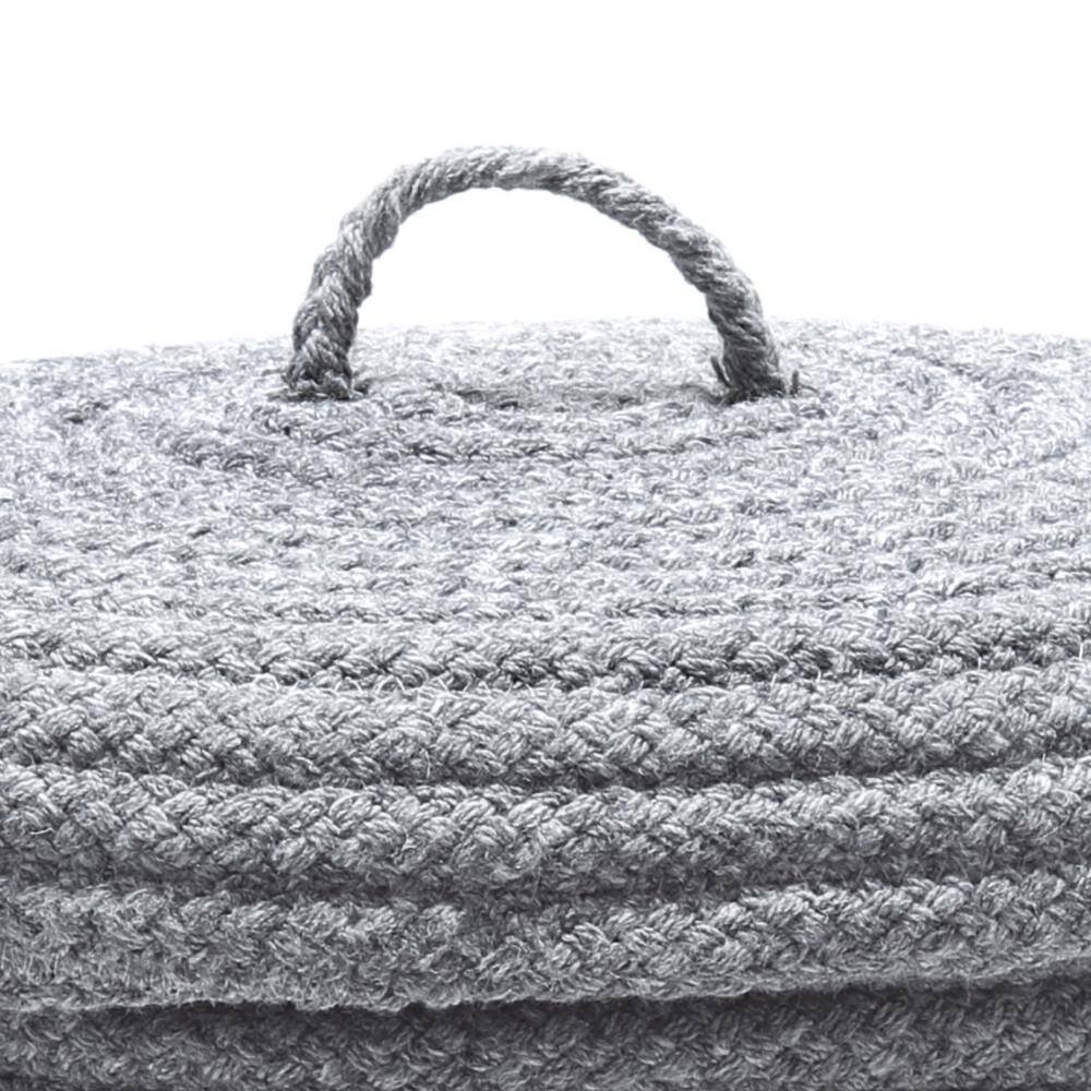 Colonial Mills 16 in. x 16 in. x 24 in. Light Gray Blended Wool Hamper