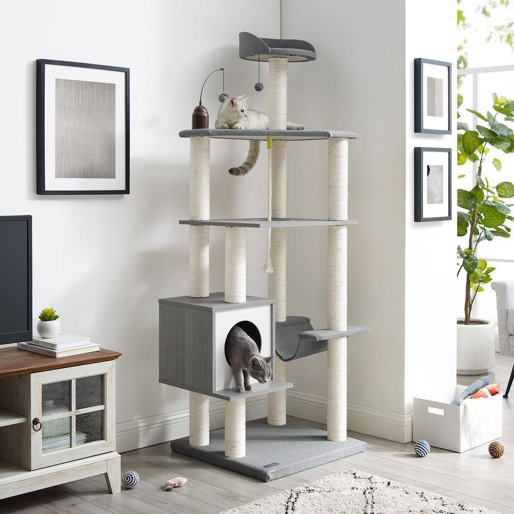Sam's Pets Tyrone 70.5 in. Gray Cat Tree
