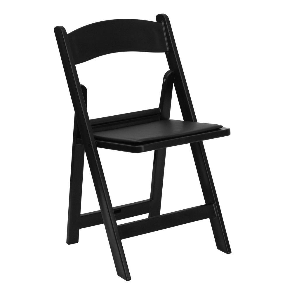 Carnegy Avenue Black Resin Folding Chair (Set of 4)