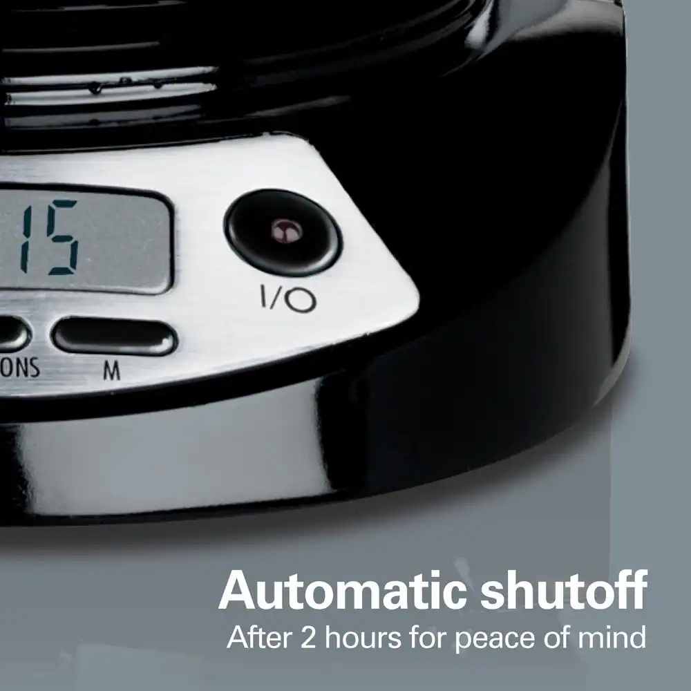 Hamilton Beach 12 Cup Black and Stainless Steel Programmable Drip Coffee Maker