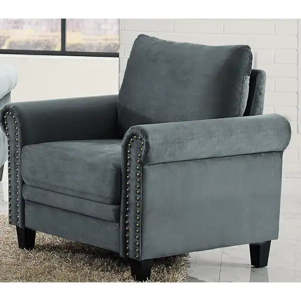 Lifestyle Solutions Ashford Collection Dark Grey Armchair