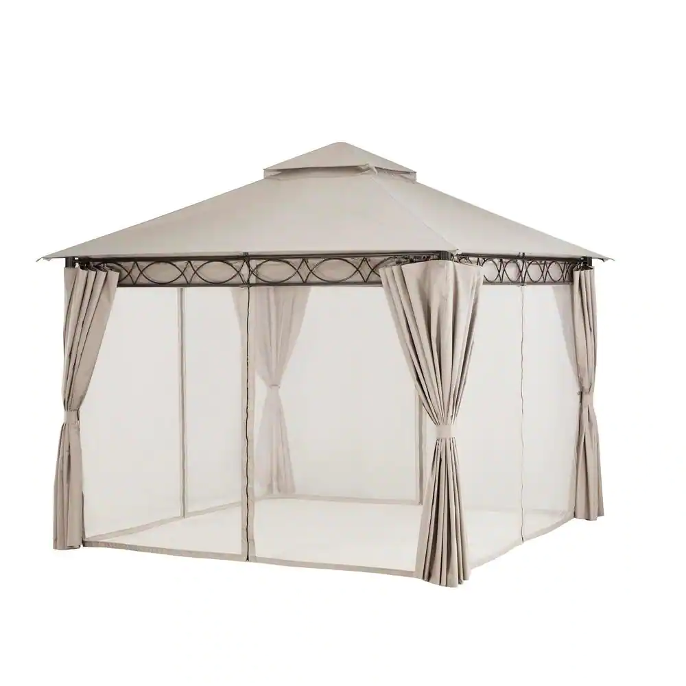 Hampton Bay Palantine Mosquito Netting for Soft Top Gazebo