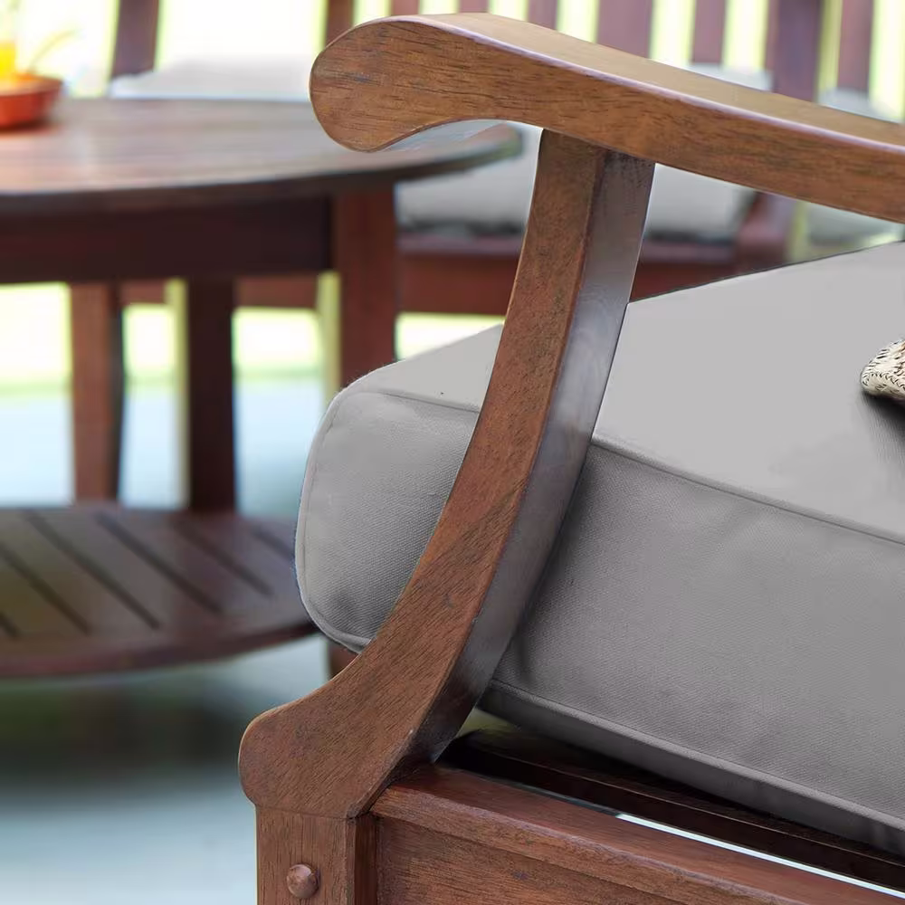 Cambridge Casual 5-Piece Wales Wood Conversation Set with Oyster Cushion