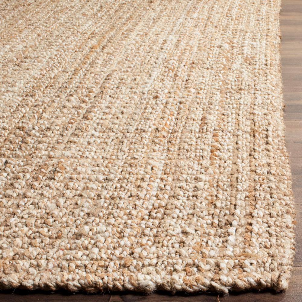 SAFAVIEH Natural Fiber Beige 3 ft. x 10 ft. Solid Runner Rug
