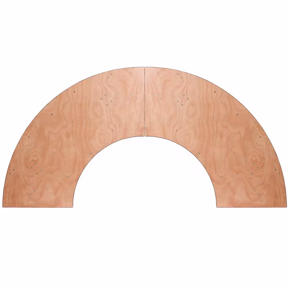 None 60 in. Natural Wood Tabletop Metal Frame Folding Table