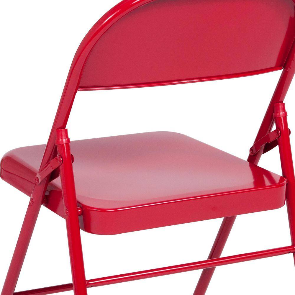 Carnegy Avenue Red Metal Utility Chair