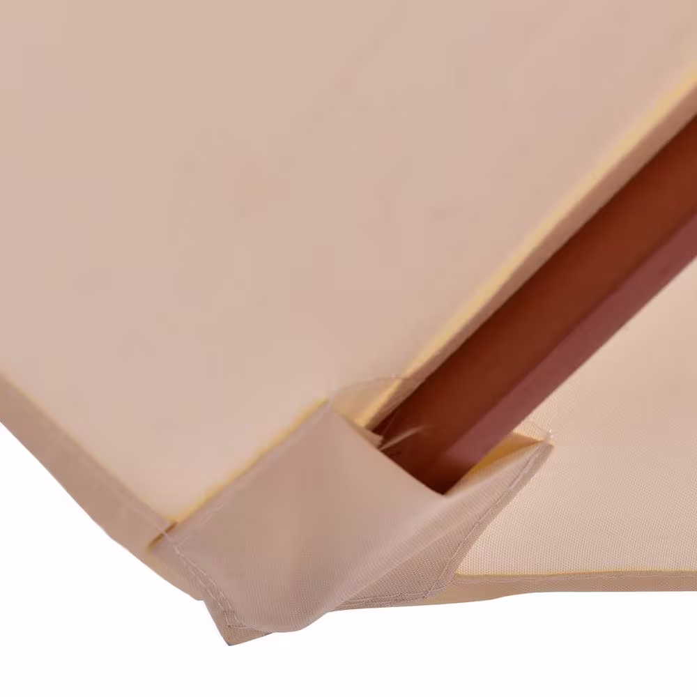 CASAINC Rectangular Wood Kids Picnic Table with Bench and Umbrella (4-Seat)