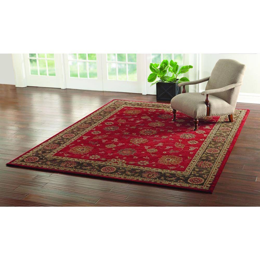 Home Decorators Collection Casa Red 5 ft. x 7 ft. Indoor Area Rug