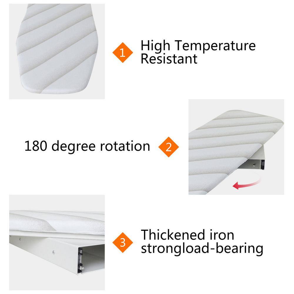 None Closet Retractable Pullout Sliding Folding Ironing Board