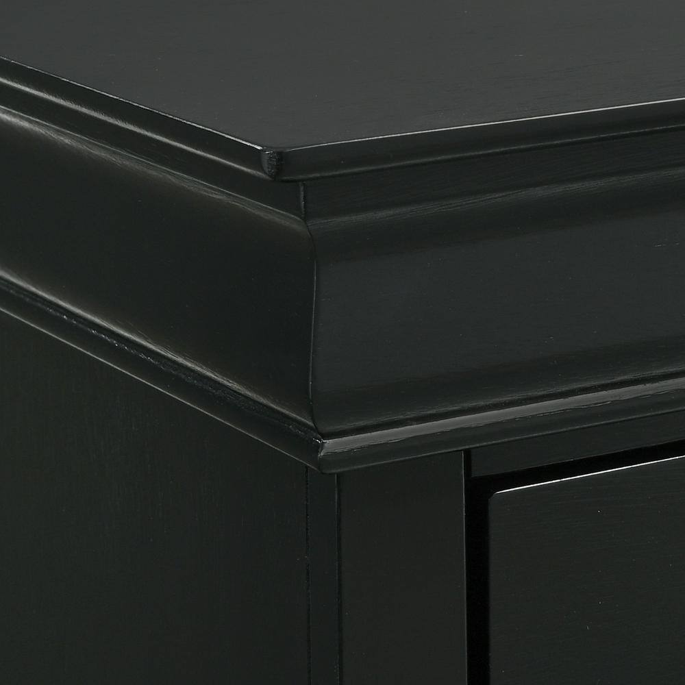 Picket House Furnishings Ellington 77 in. H x 59 in. W x 17 in. D 6-Drawer Dresser in Black