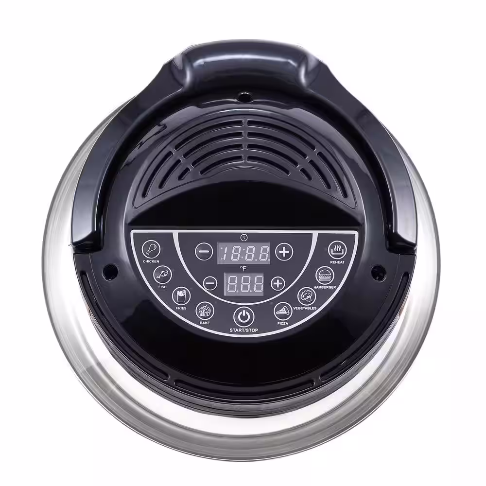 Zavor 8 qt. Air Fryer Lid with Fryer Basket Silicone Mat and Tongs