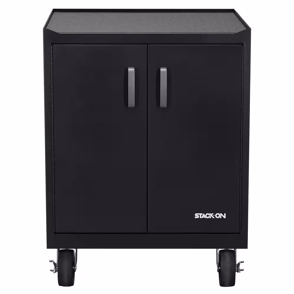 STACK-ON Modular Garage Cabinets with Drawer - Black