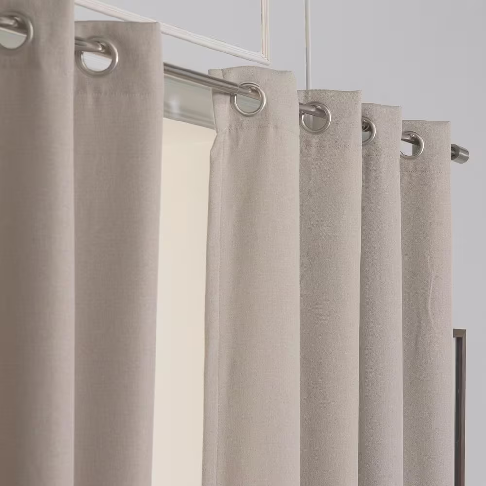 Best Home Fashion Natural Grommet Blackout Curtain - 52 in. W x 96 in. L
