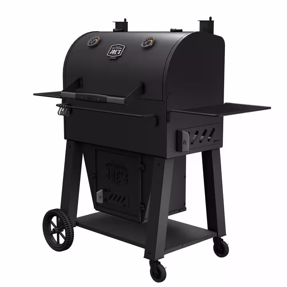 OKLAHOMA JOE'S Marshal Centerbox Charcoal Smoker, 1200 sq. in. Black