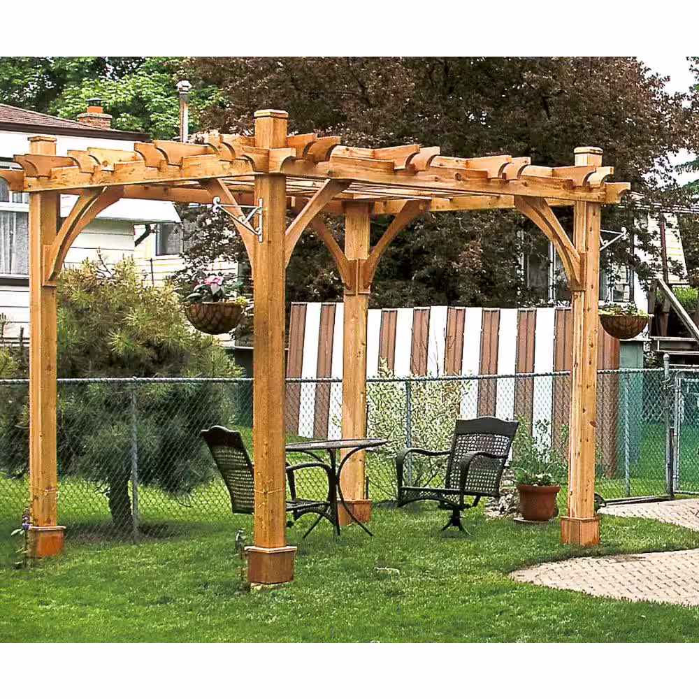 Outdoor Living Today Breeze Cedar 8 ft. x 10 ft. Pergola